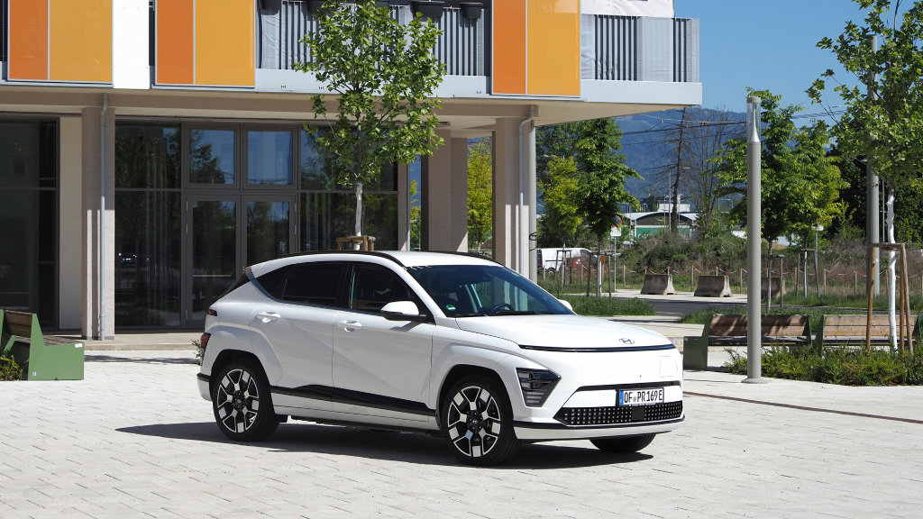 Sie sehen ein Foto eines Hyundai Kona Elektro.