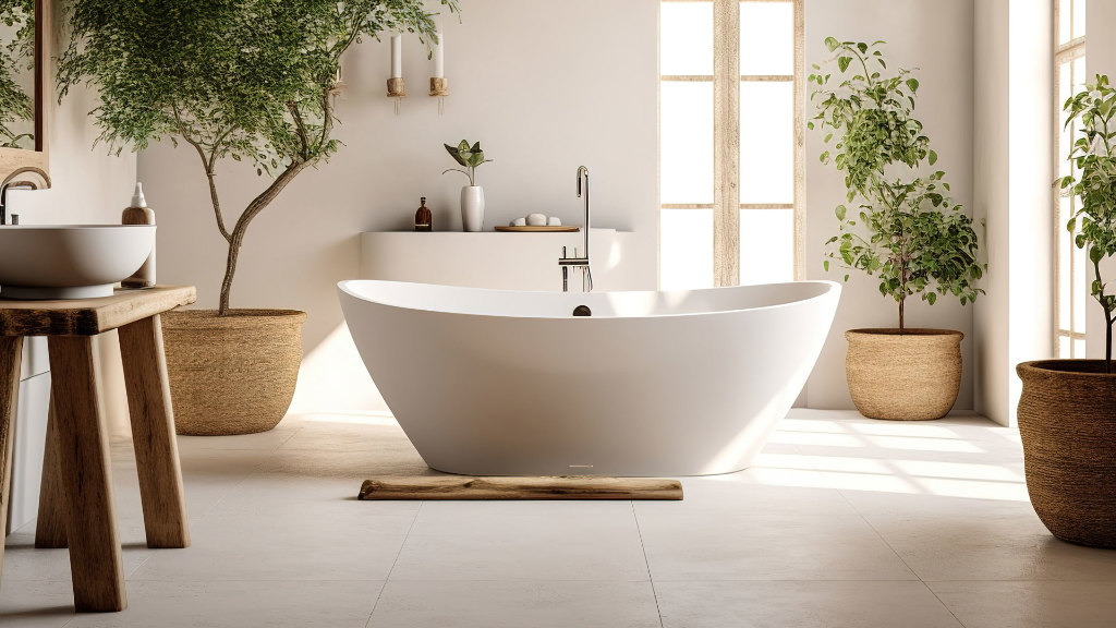 Sie sehen eine Badewanne.