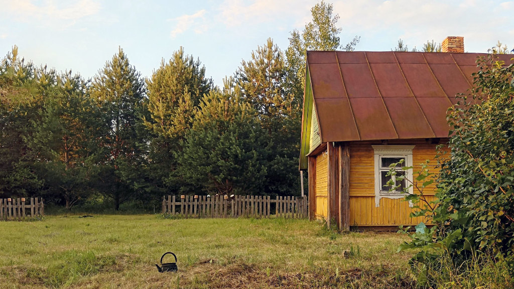 Sie sehen ein Gartenhaus.