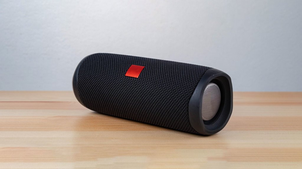 Sie sehen einen tragbaren Lautsprecher.