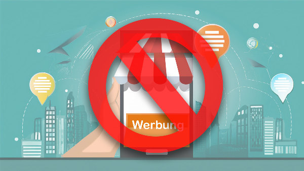 Sie sehen eine symbolische Darstellung eines Verkaufstandes auf einen Smartphone überdeckt mit einem Verbotsschild.