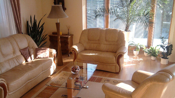 Sie sehen ein Wohnzimmer.