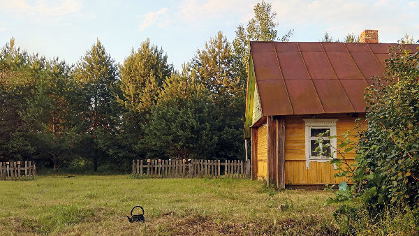 Sie sehen ein Gartenhaus.