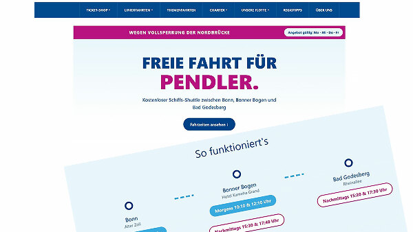 Sie sehen mehrere Screenshots der Werbeaktion, welche mit dem Urteil veröffentlicht wurden.
